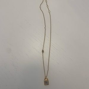 Juicy Couture Gold Lock Necklace